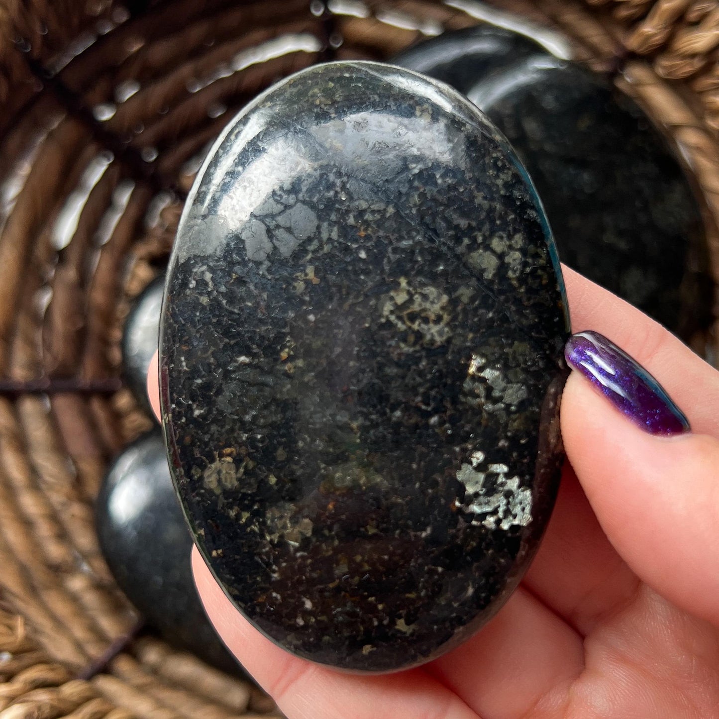 Coppernite Palm Stones