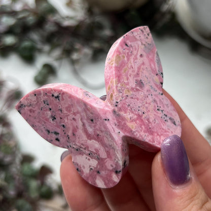 Rhodonite 3D Butterfly