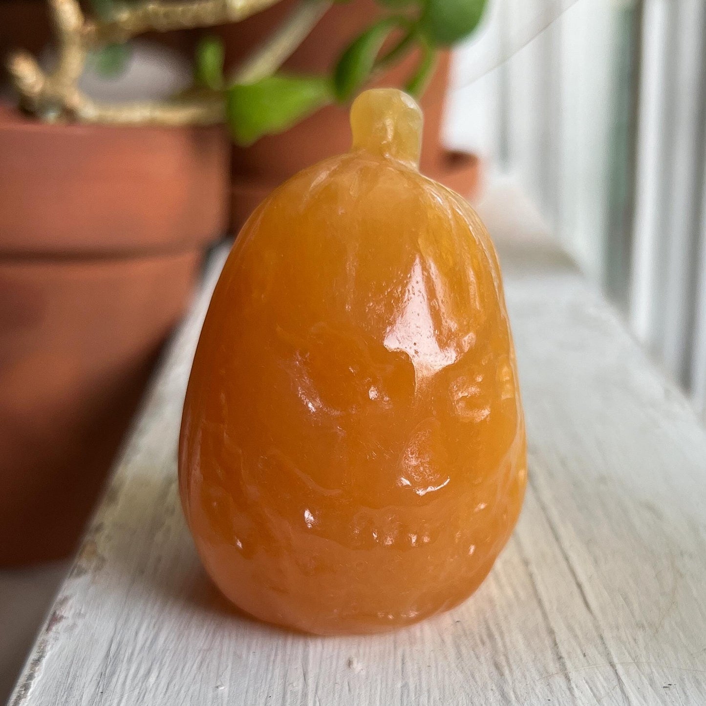 Orange Calcite Pumpkin