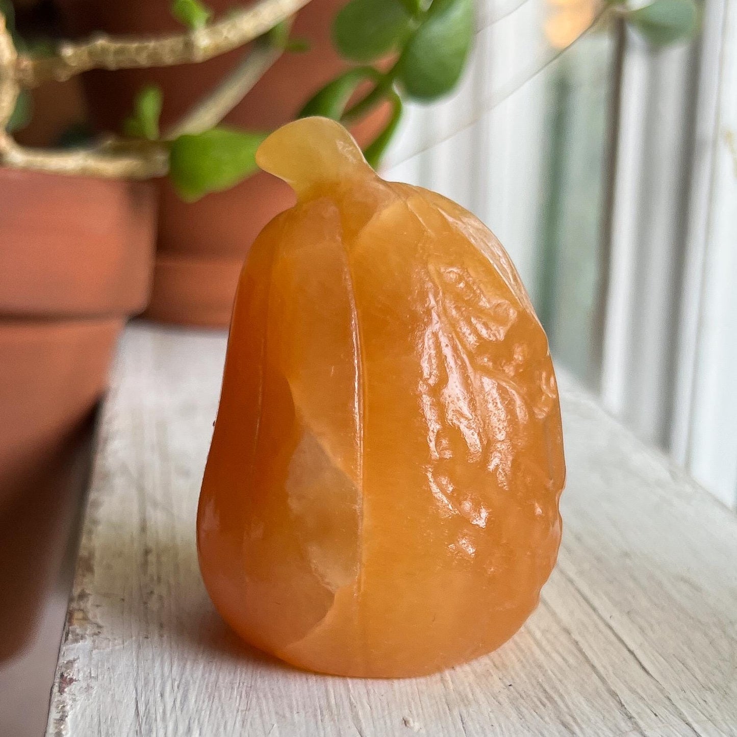 Orange Calcite Pumpkin