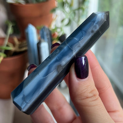 Blue Owyhee Opal Obelisk