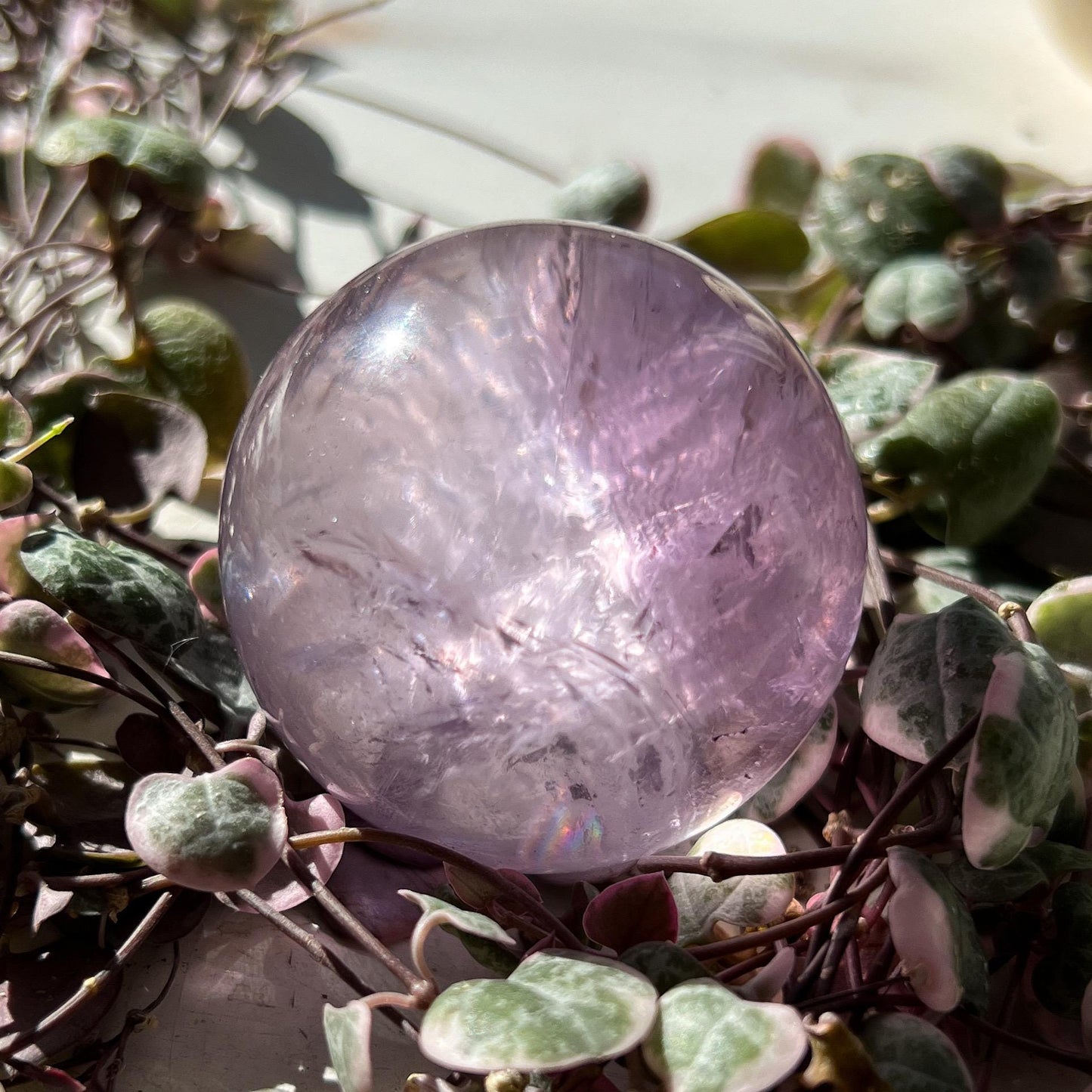 Rainbow Gem Amethyst Sphere