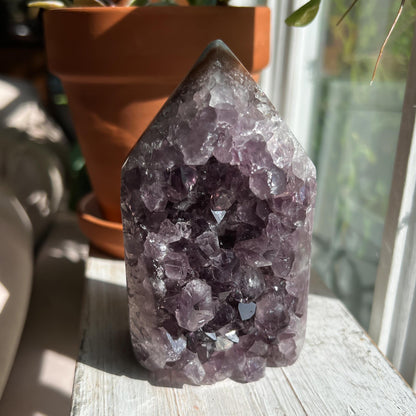 Amethyst Jasper Geode Tower