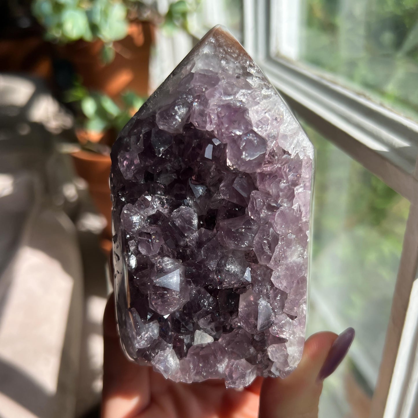 Amethyst Jasper Geode Tower