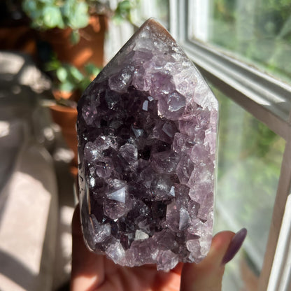 Amethyst Jasper Geode Tower
