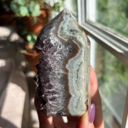 Amethyst Jasper Geode Tower