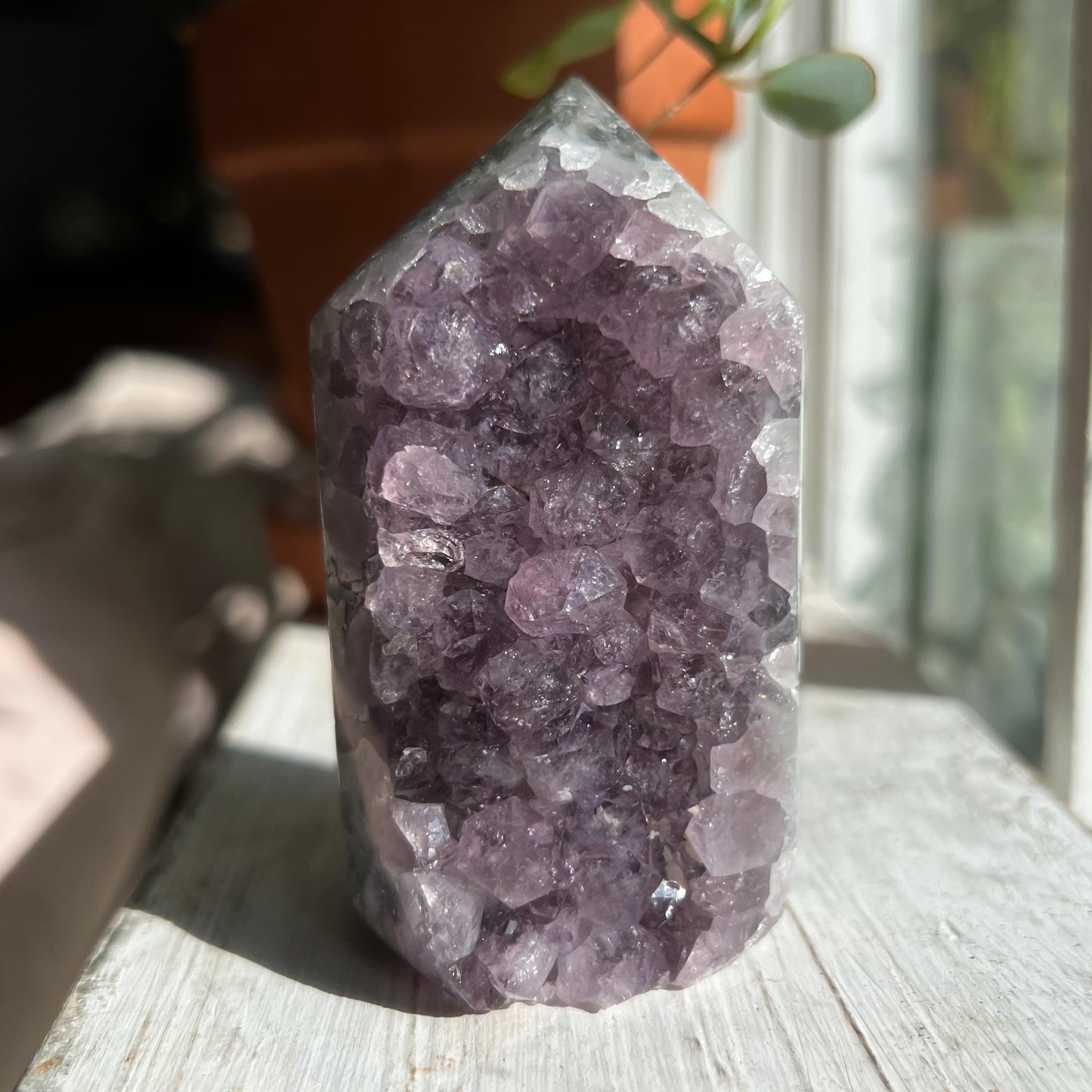 Amethyst Jasper Geode Tower