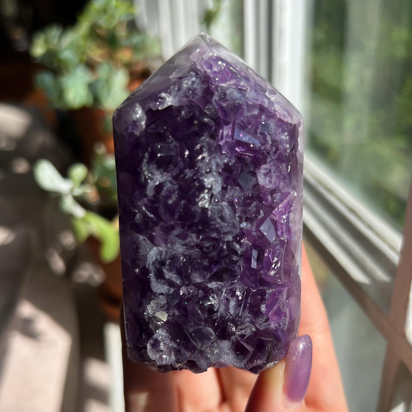 Amethyst Jasper Geode Tower