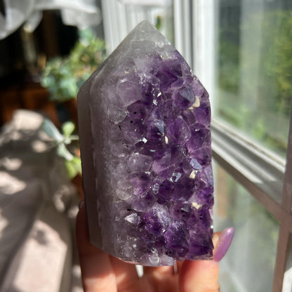 Amethyst Jasper Geode Tower