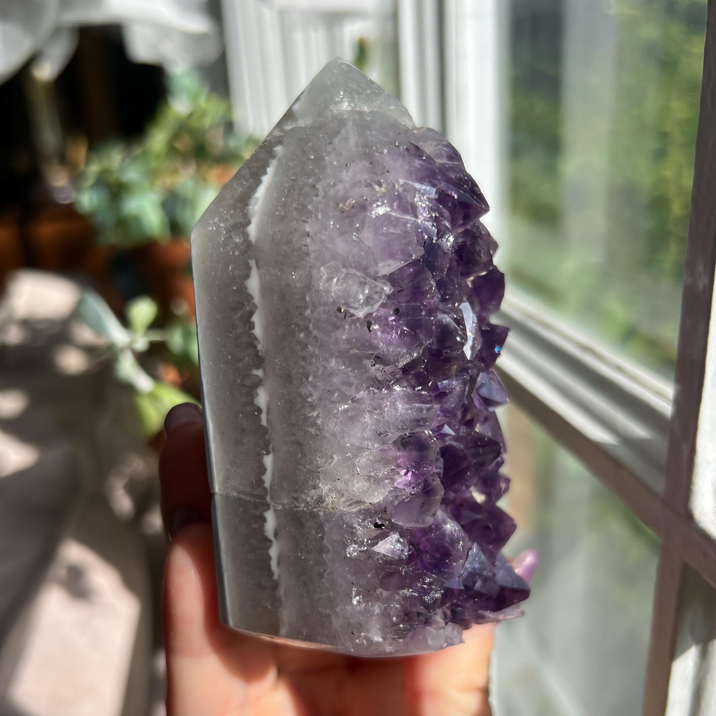 Amethyst Jasper Geode Tower