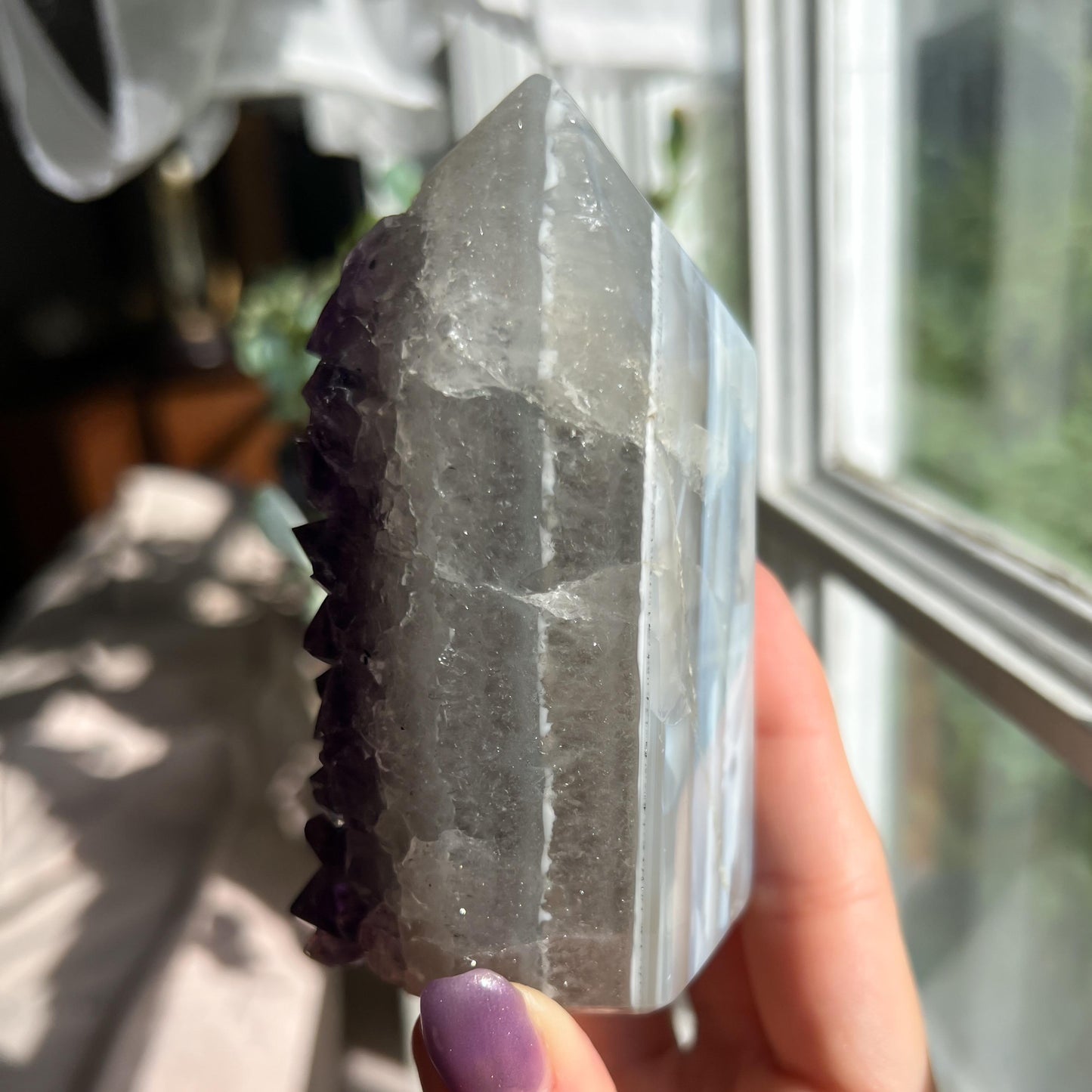 Amethyst Jasper Geode Tower