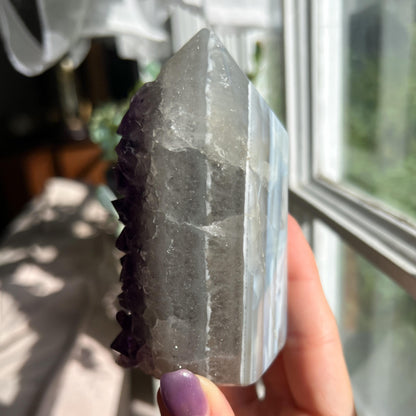 Amethyst Jasper Geode Tower