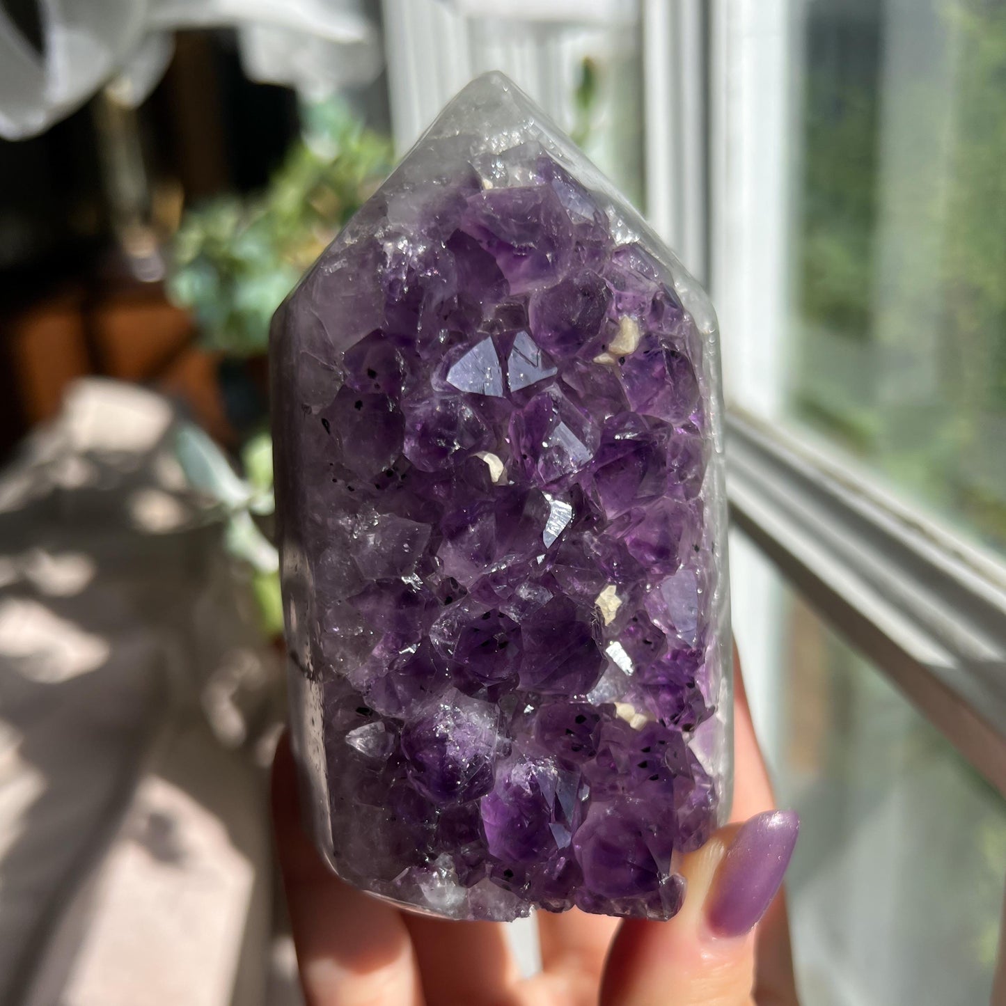 Amethyst Jasper Geode Tower