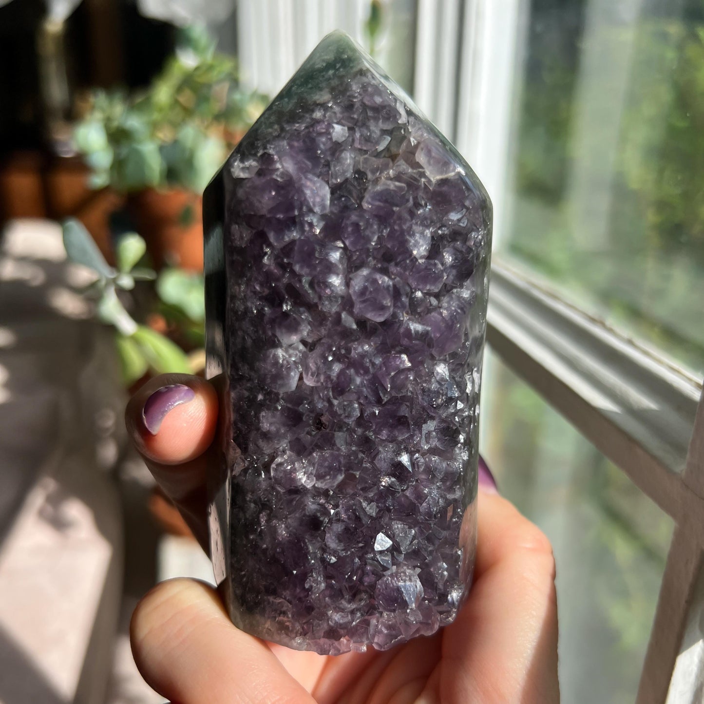 Amethyst Jasper Geode Tower