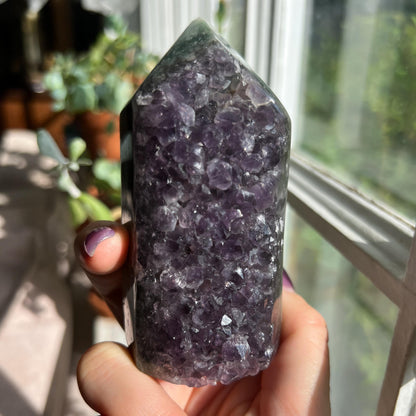 Amethyst Jasper Geode Tower