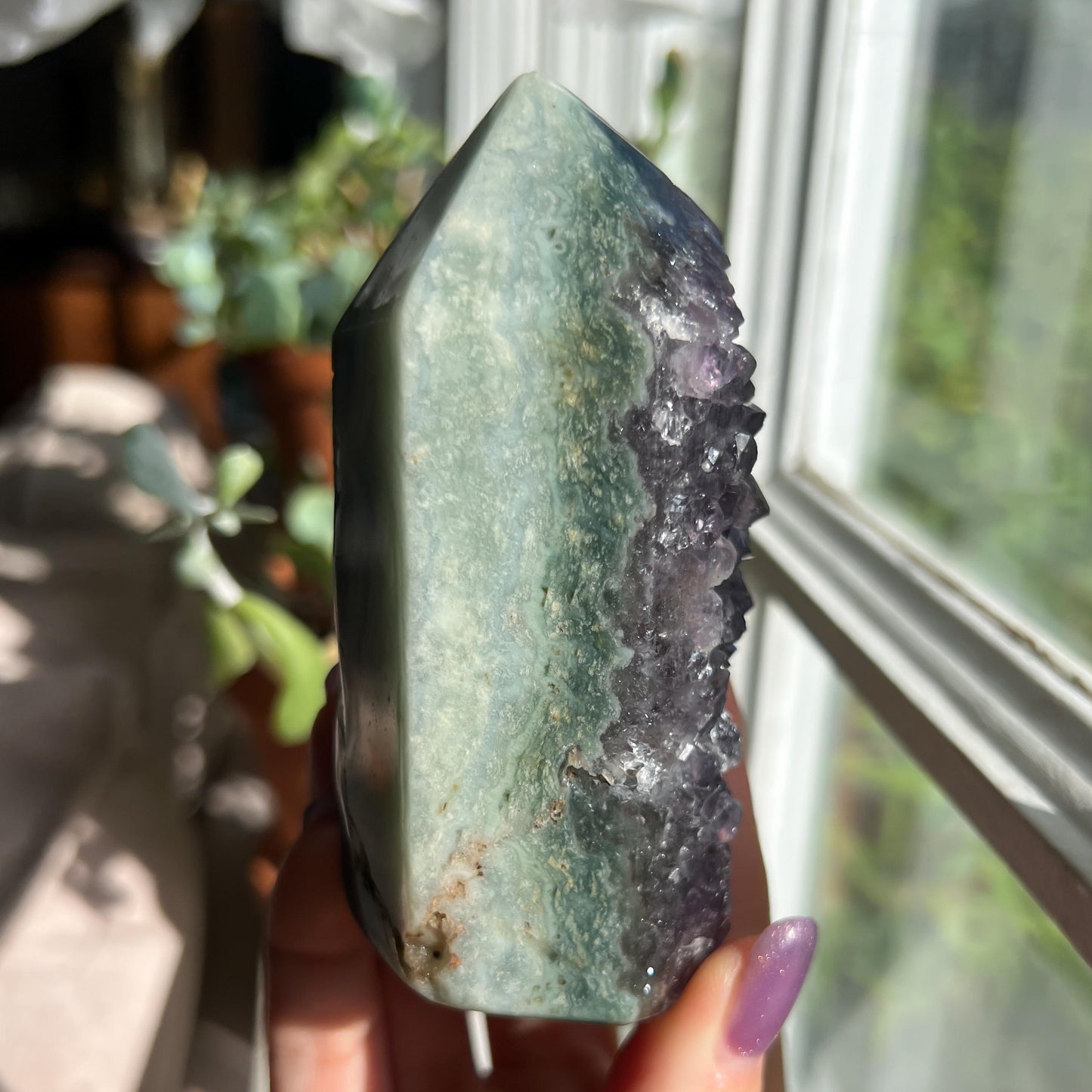 Amethyst Jasper Geode Tower