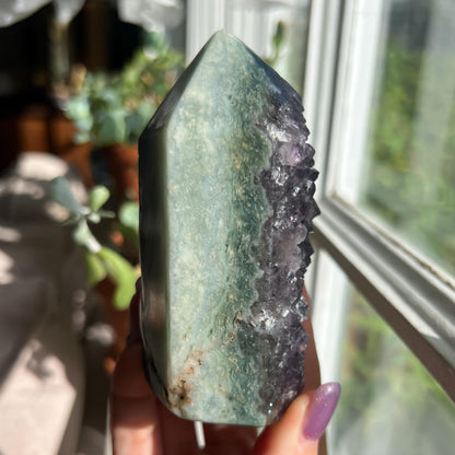 Amethyst Jasper Geode Tower