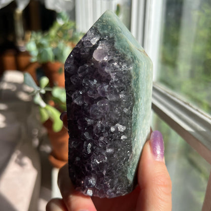 Amethyst Jasper Geode Tower