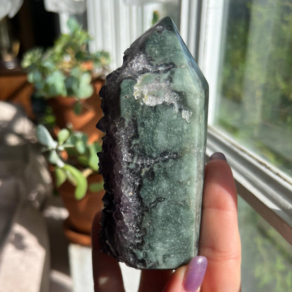 Amethyst Jasper Geode Tower