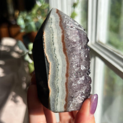Amethyst Jasper Geode Tower