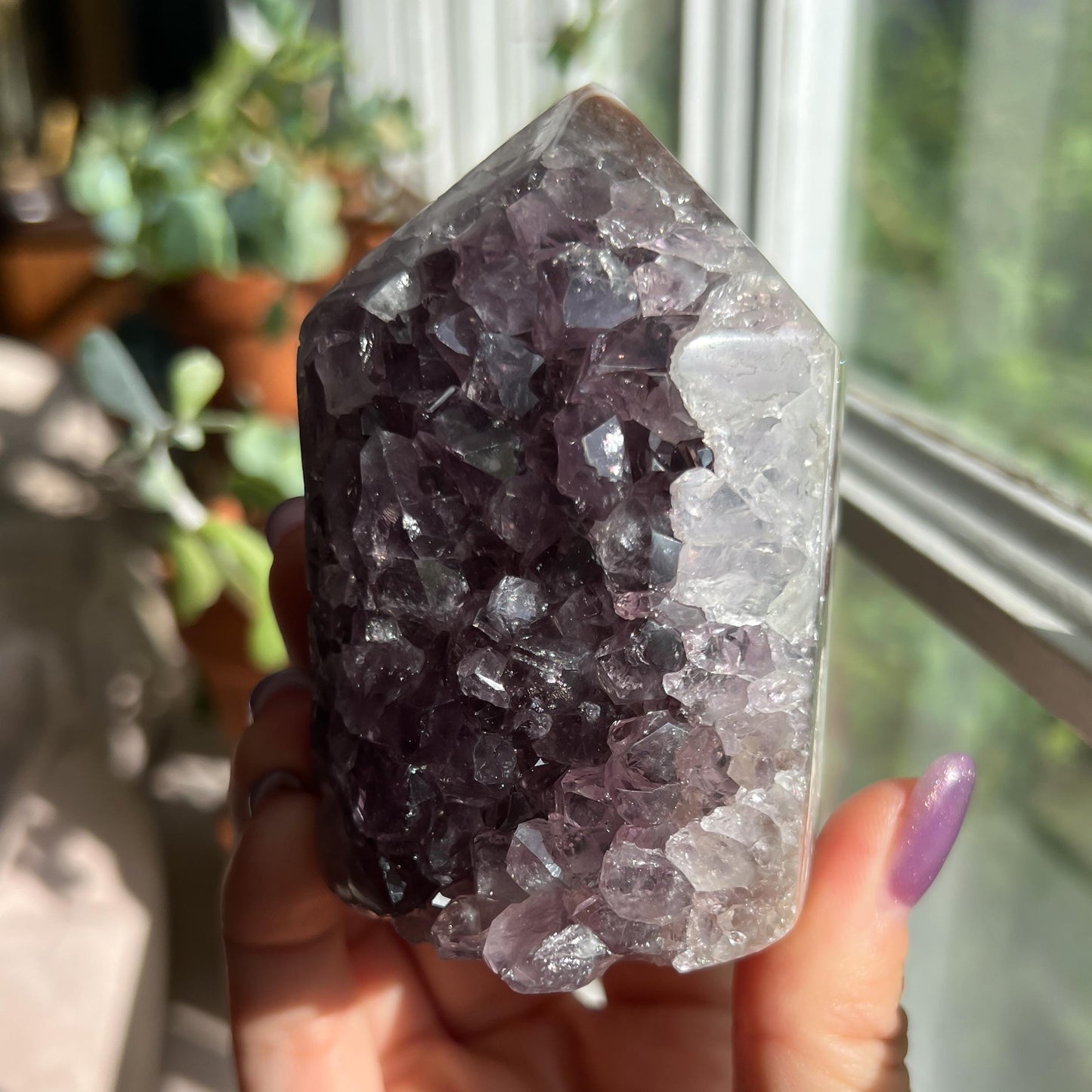 Amethyst Jasper Geode Tower