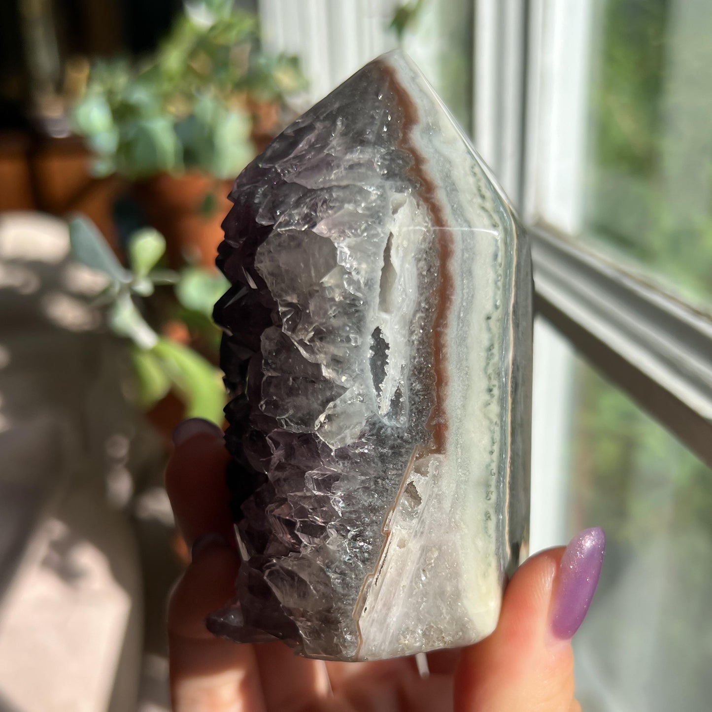 Amethyst Jasper Geode Tower