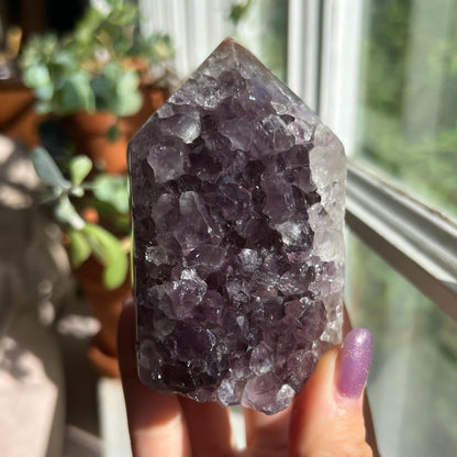 Amethyst Jasper Geode Tower