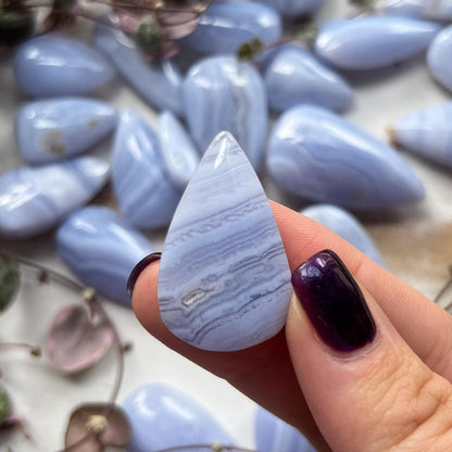 Blue Lace Agate Cabochon