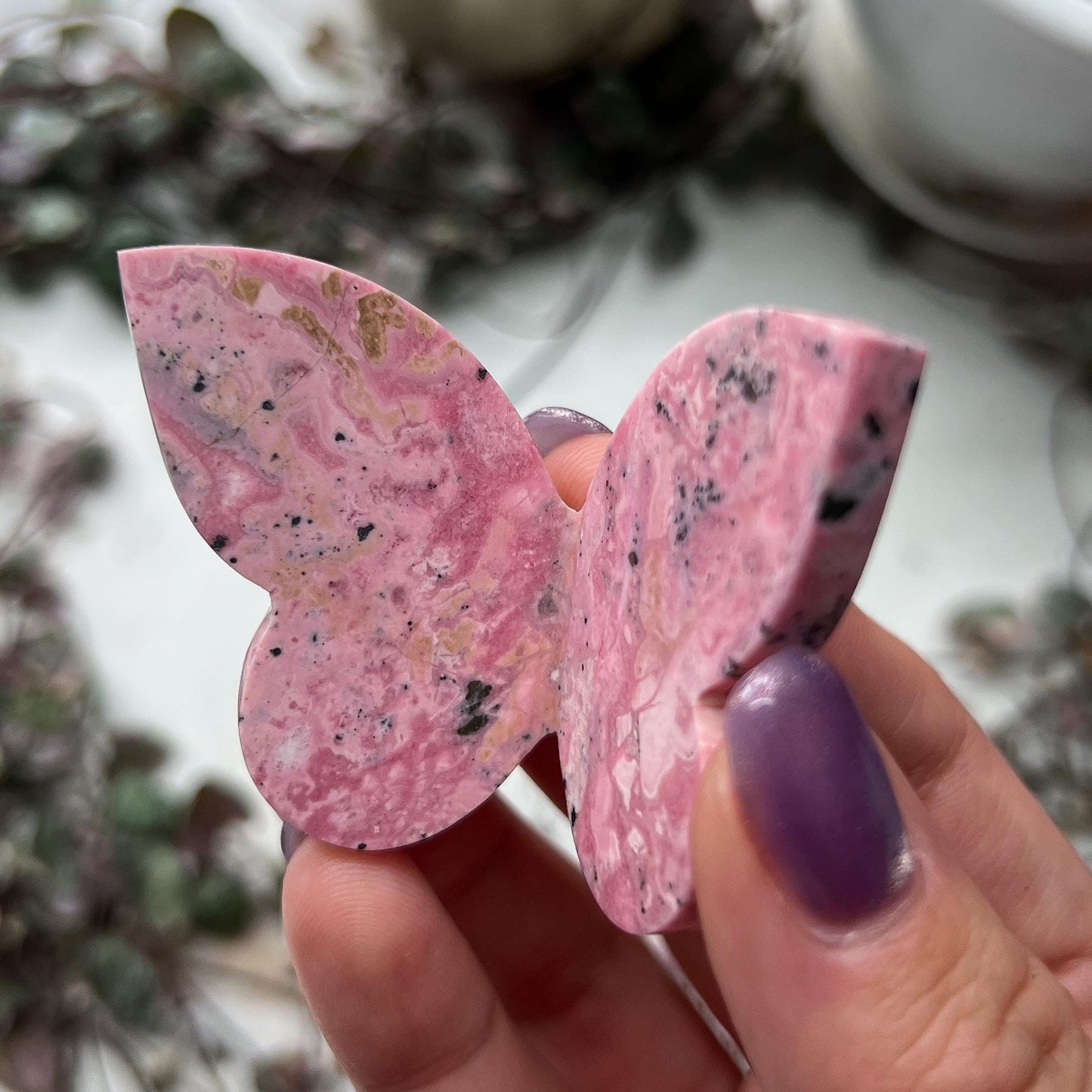 Rhodonite 3D Butterfly