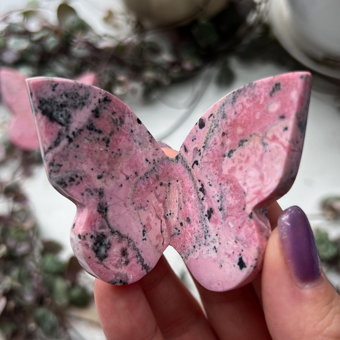 Rhodonite 3D Butterfly