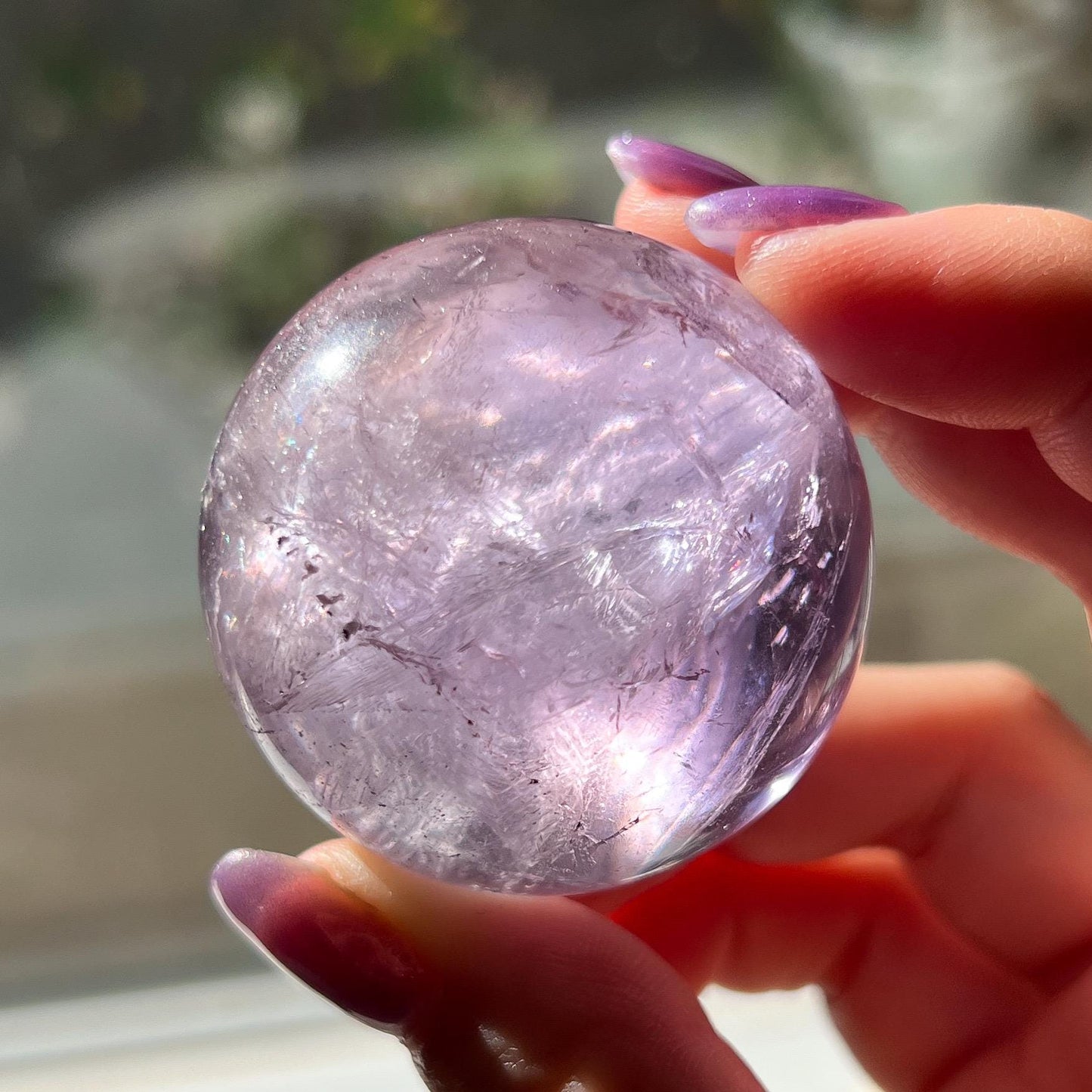 Rainbow Gem Amethyst Sphere