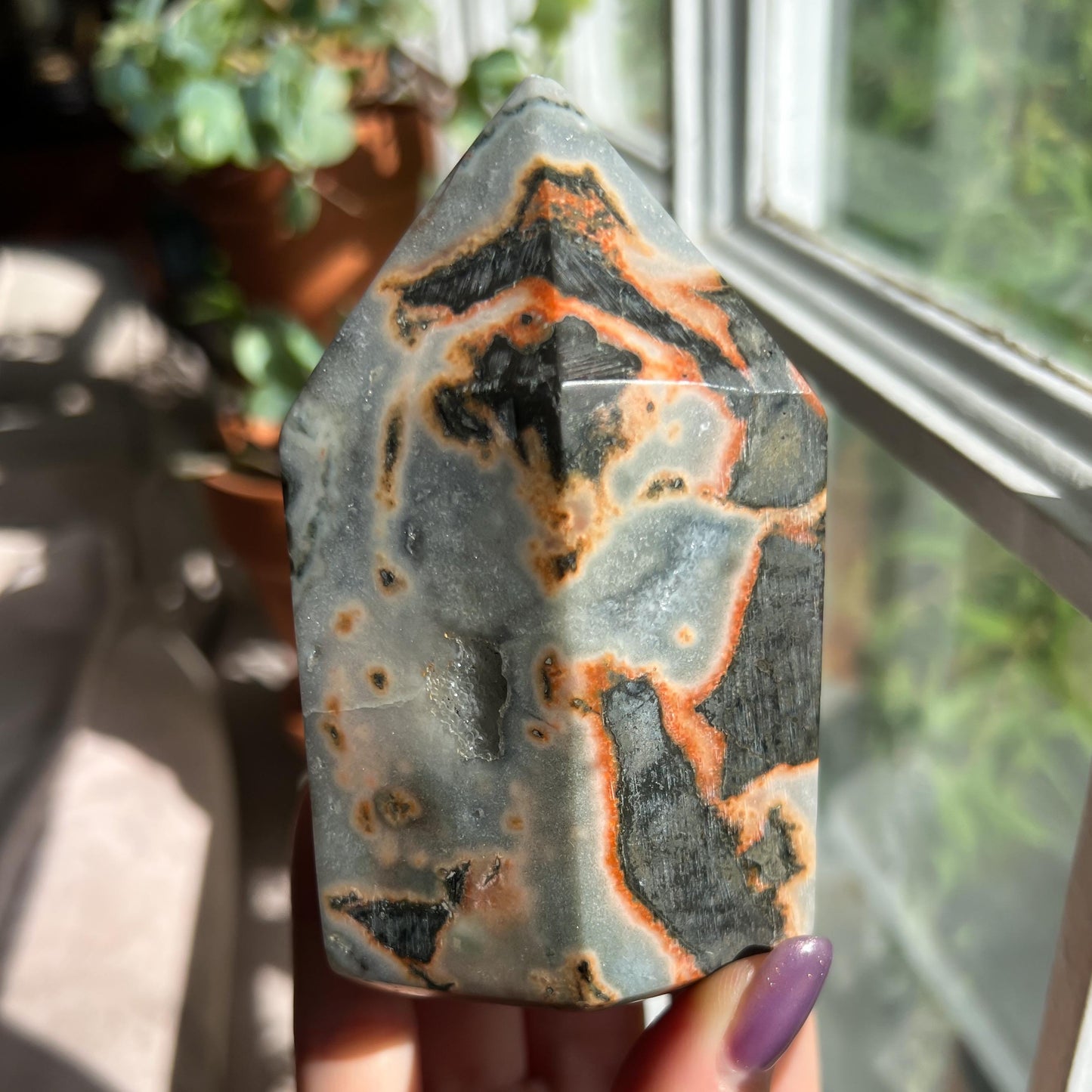 Amethyst Jasper Geode Tower