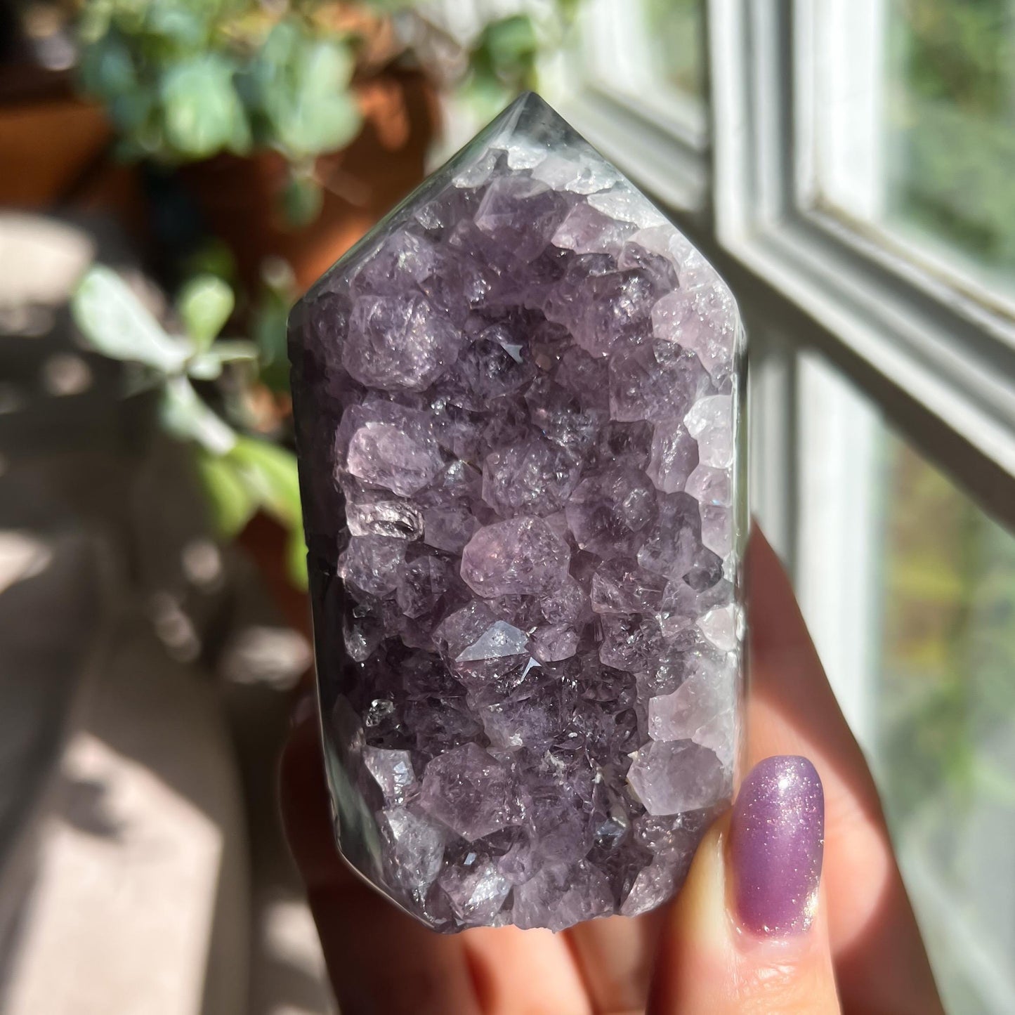 Amethyst Jasper Geode Tower