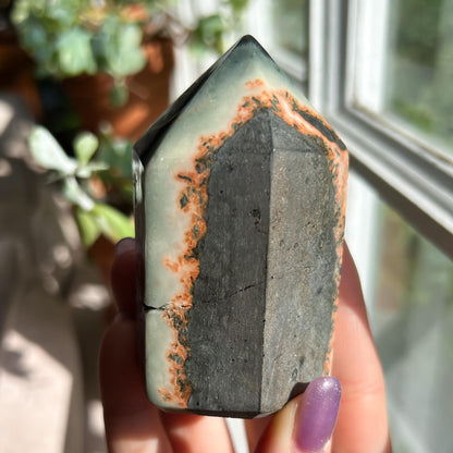 Amethyst Jasper Geode Tower