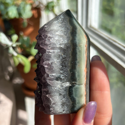 Amethyst Jasper Geode Tower