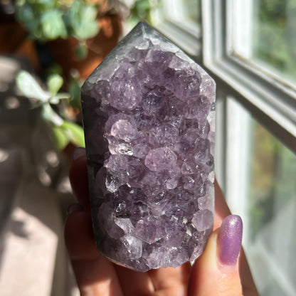 Amethyst Jasper Geode Tower