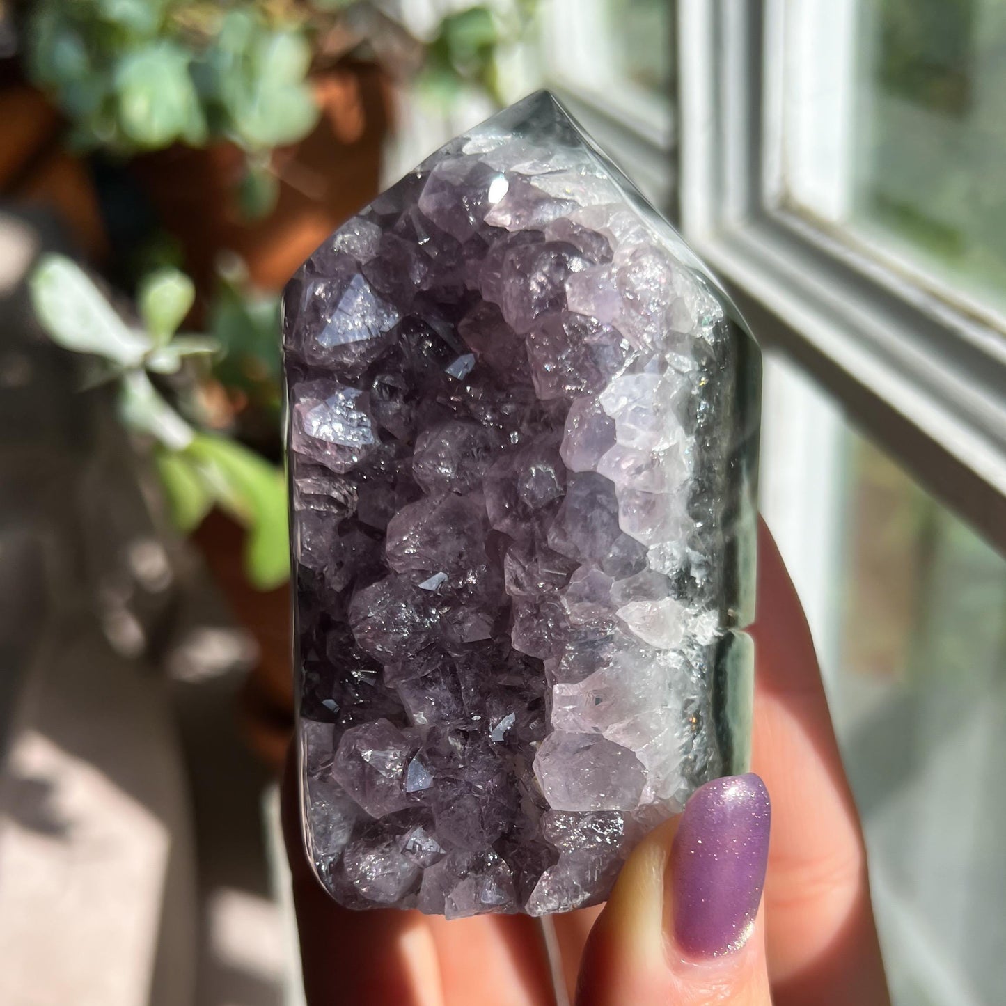 Amethyst Jasper Geode Tower