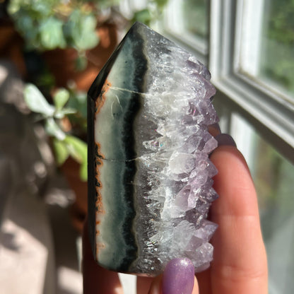 Amethyst Jasper Geode Tower