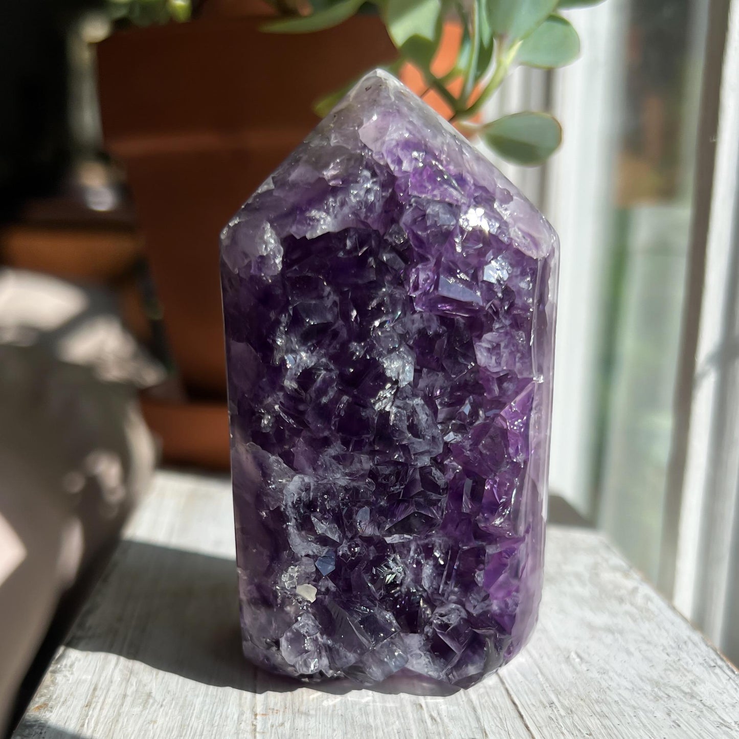 Amethyst Jasper Geode Tower