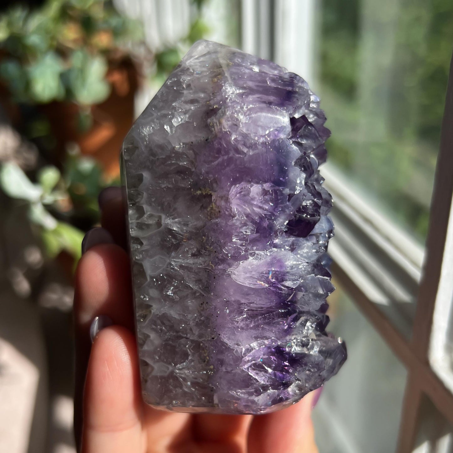 Amethyst Jasper Geode Tower