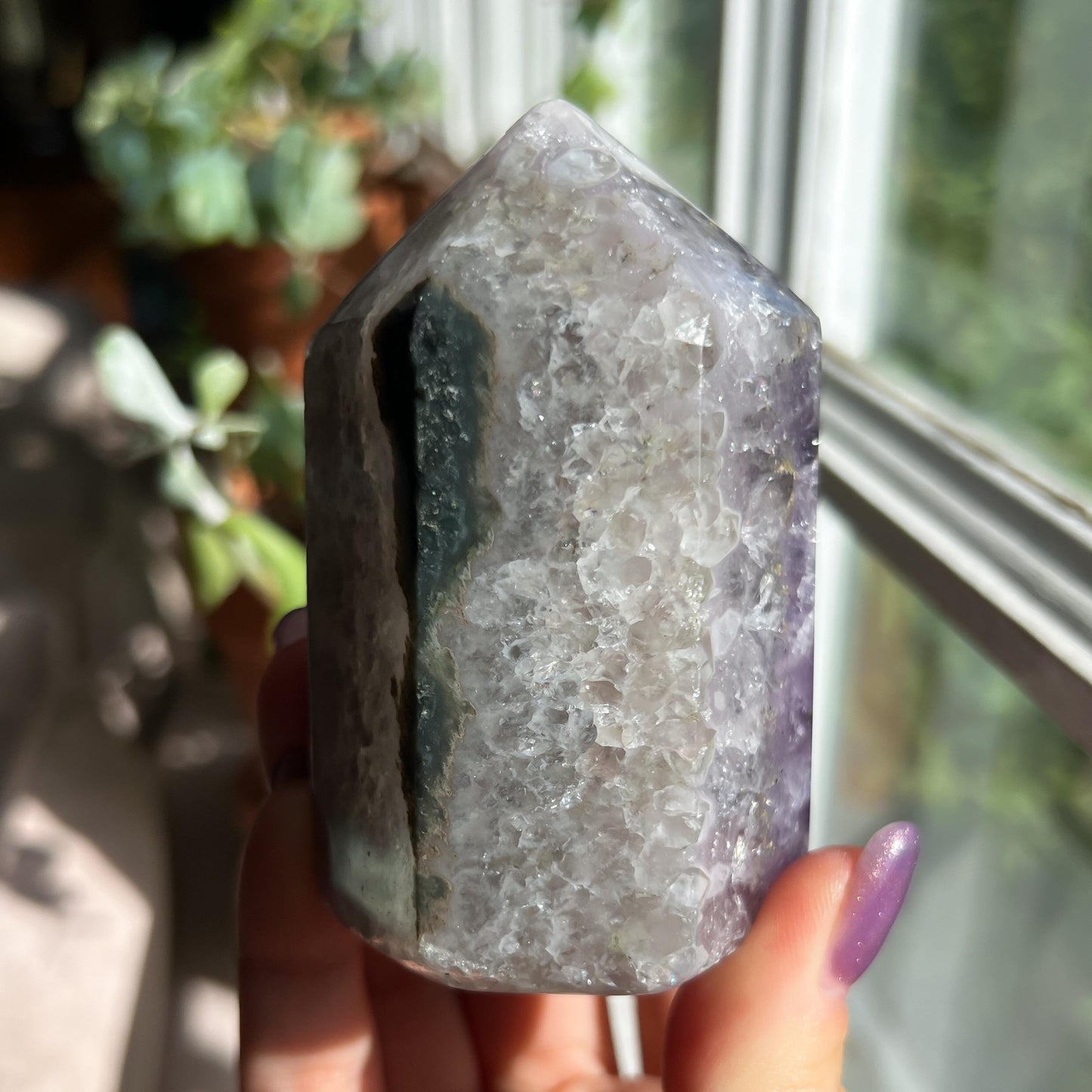 Amethyst Jasper Geode Tower