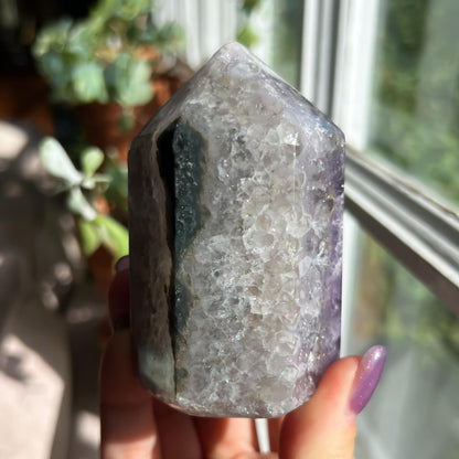 Amethyst Jasper Geode Tower
