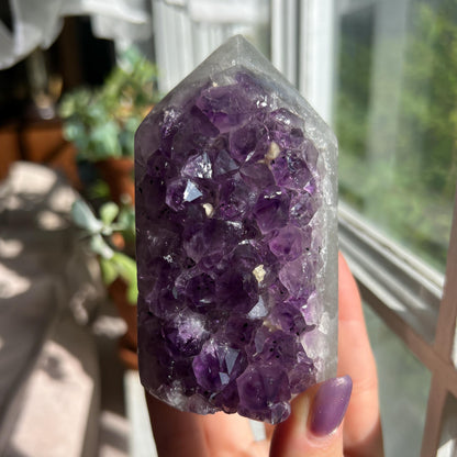 Amethyst Jasper Geode Tower