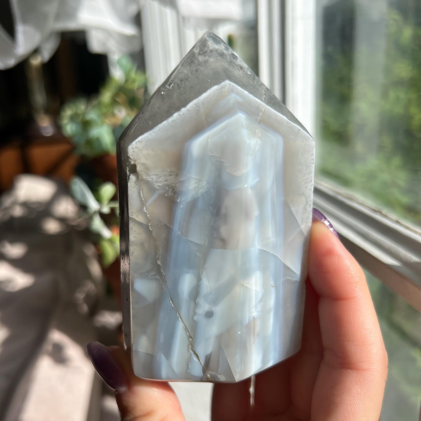 Amethyst Jasper Geode Tower