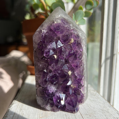 Amethyst Jasper Geode Tower