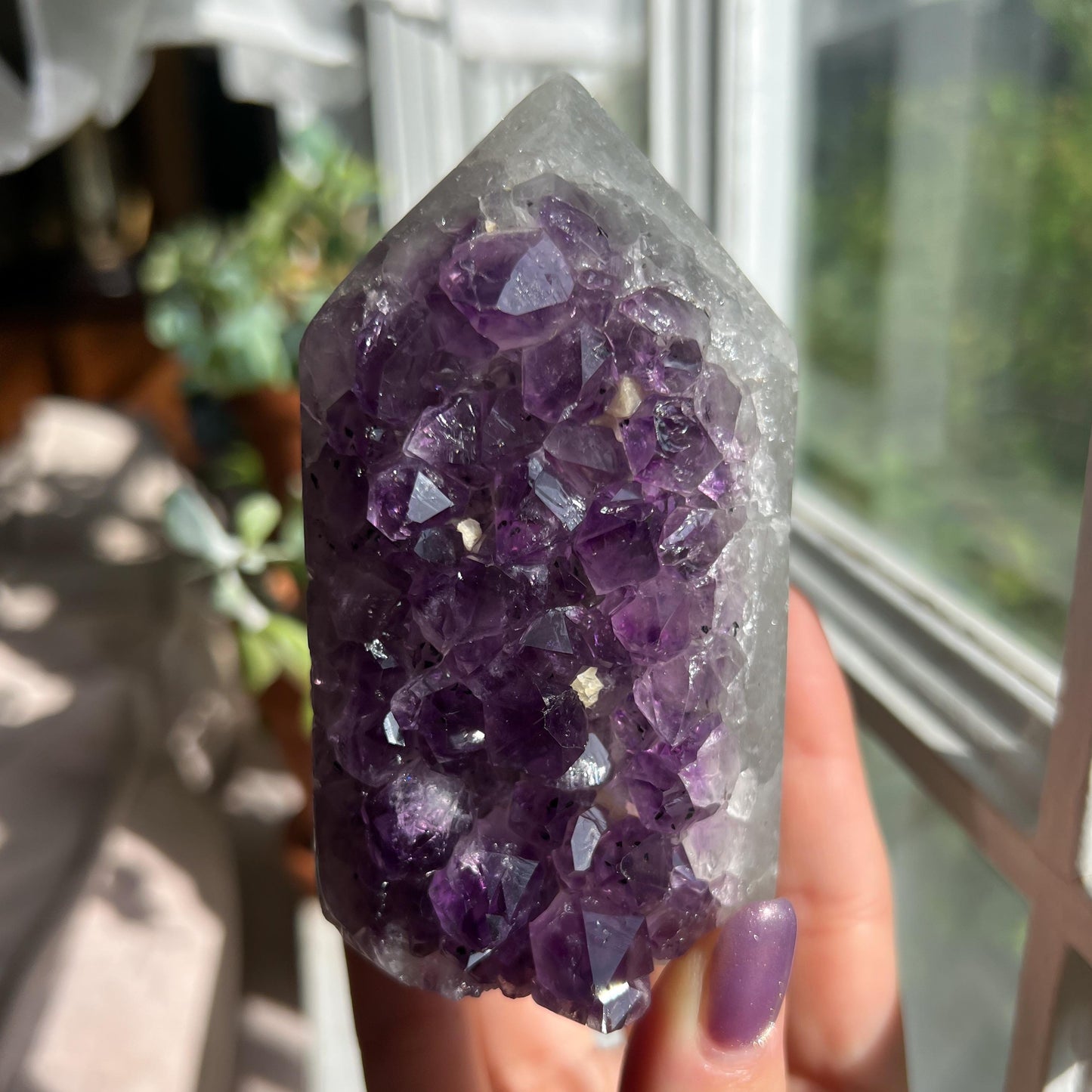 Amethyst Jasper Geode Tower