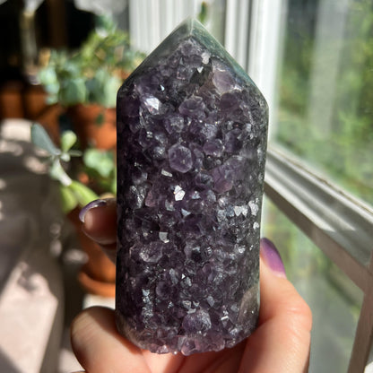 Amethyst Jasper Geode Tower