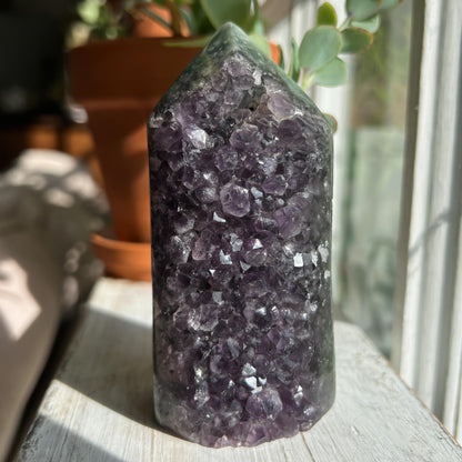 Amethyst Jasper Geode Tower
