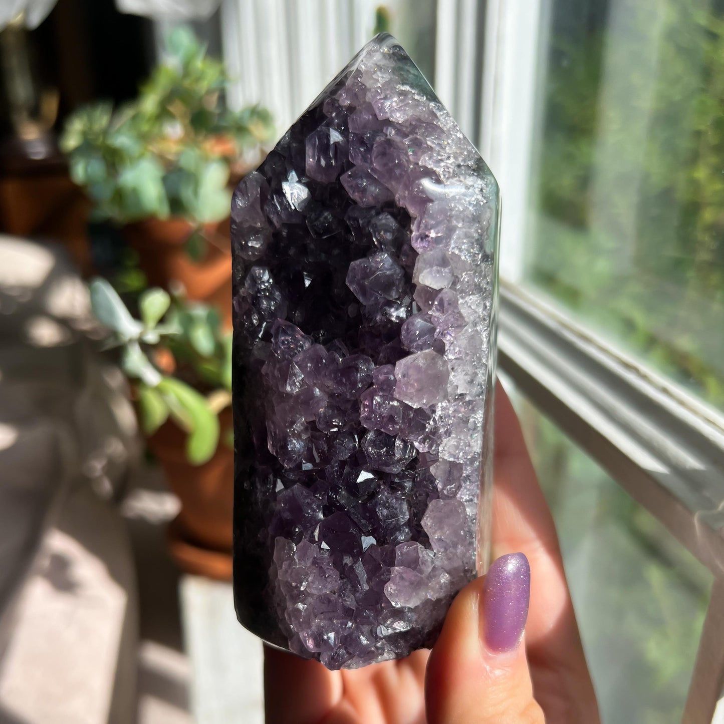 Amethyst Jasper Geode Tower