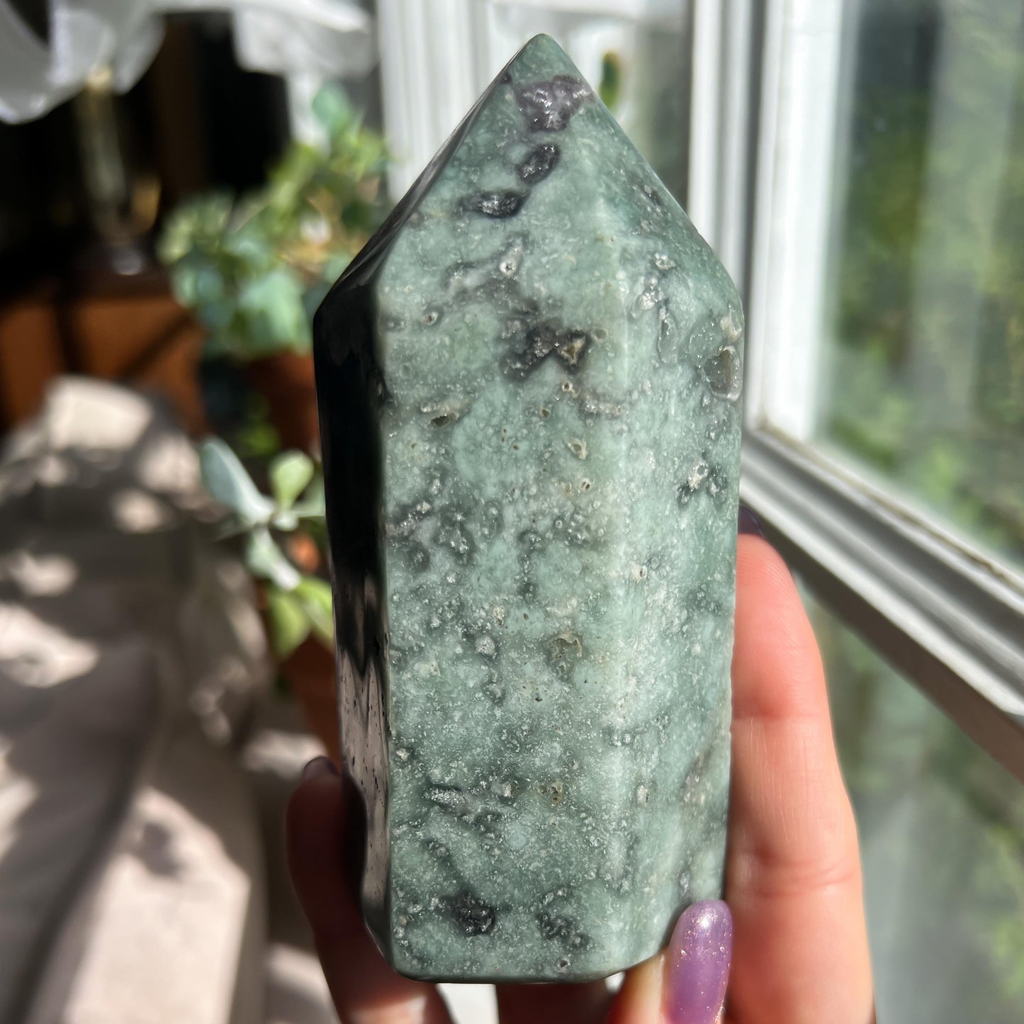 Amethyst Jasper Geode Tower
